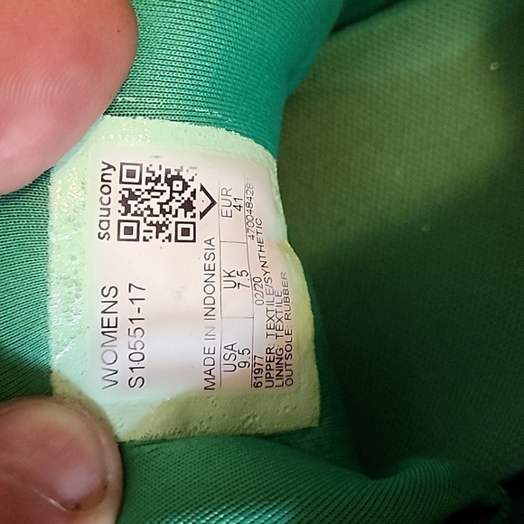 Saucony Limited Edition St. Patricks Day Kinvara Running Shoes Women 9.5 - Picture 8 of 9